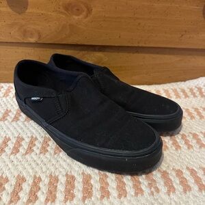 Vans Unisex Black Slip-On Shoes